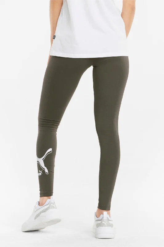 Puma Power Logo Leggings Grape Leaf