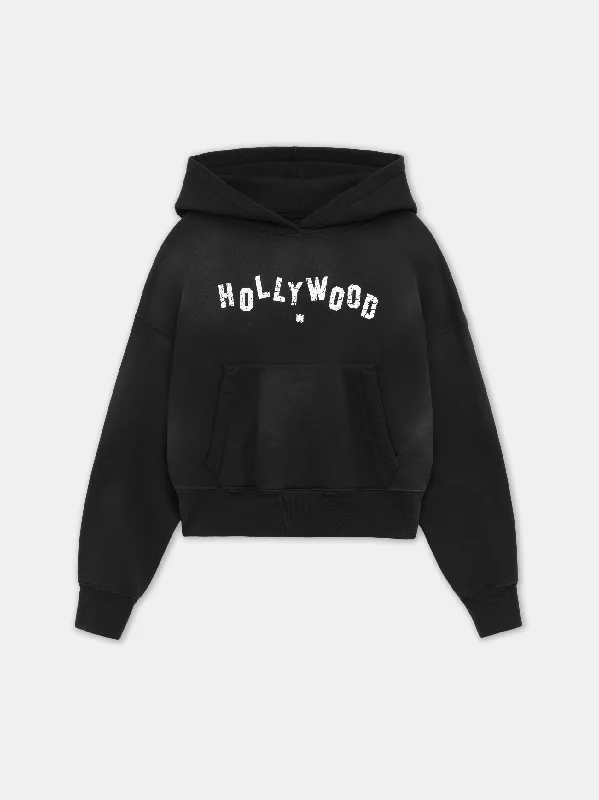 WOMEN - WOMEN'S HOLLYWOOD HOODIE - Faded Black