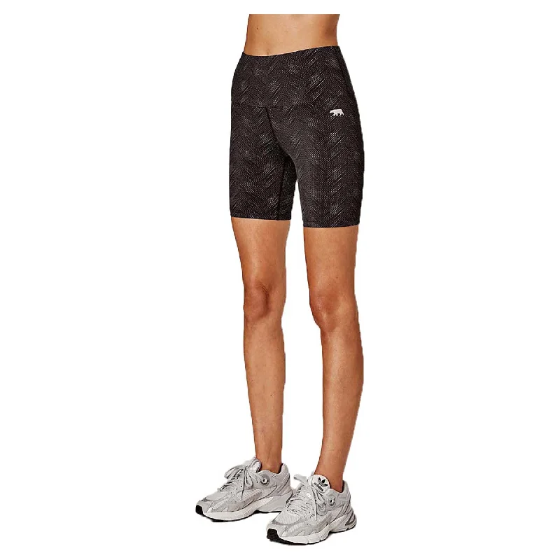 Women's Ab Waisted After Dark Zip 6 Inch Bike Shorts